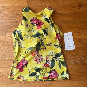 NWT ATHLETA CONSCIOUS SUPPORT TOP PRINTED (D-DD)